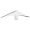 Ekena Millwork Davenport Architectural Grade PVC Gable Bracket, 60"W x 10"H x 4"D x 4"F, 4/12 Pitch GBP060X10X0404DAV00 - alternate 1